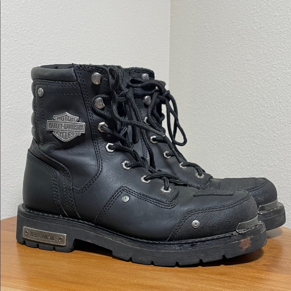 Men’s Harley Davidson Stealth Riding Boot Wolverine Military Style Black 8.5 - Picture 2 of 16